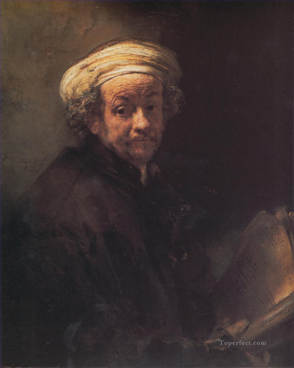 Autorretrato como el apóstol Pablo Rembrandt Pintura al óleo